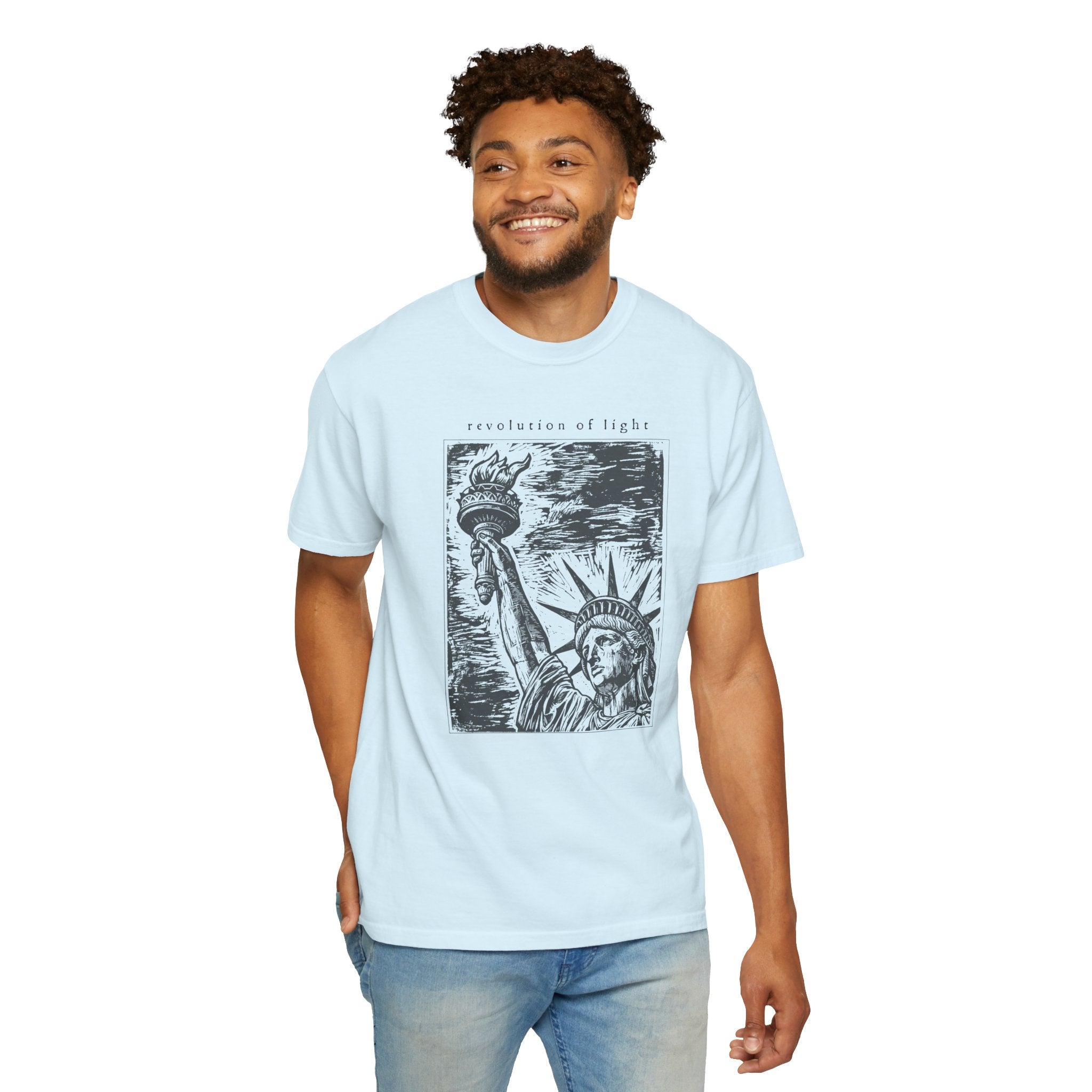 Revolution of Light Statue of Liberty Graphic T-Shirt
