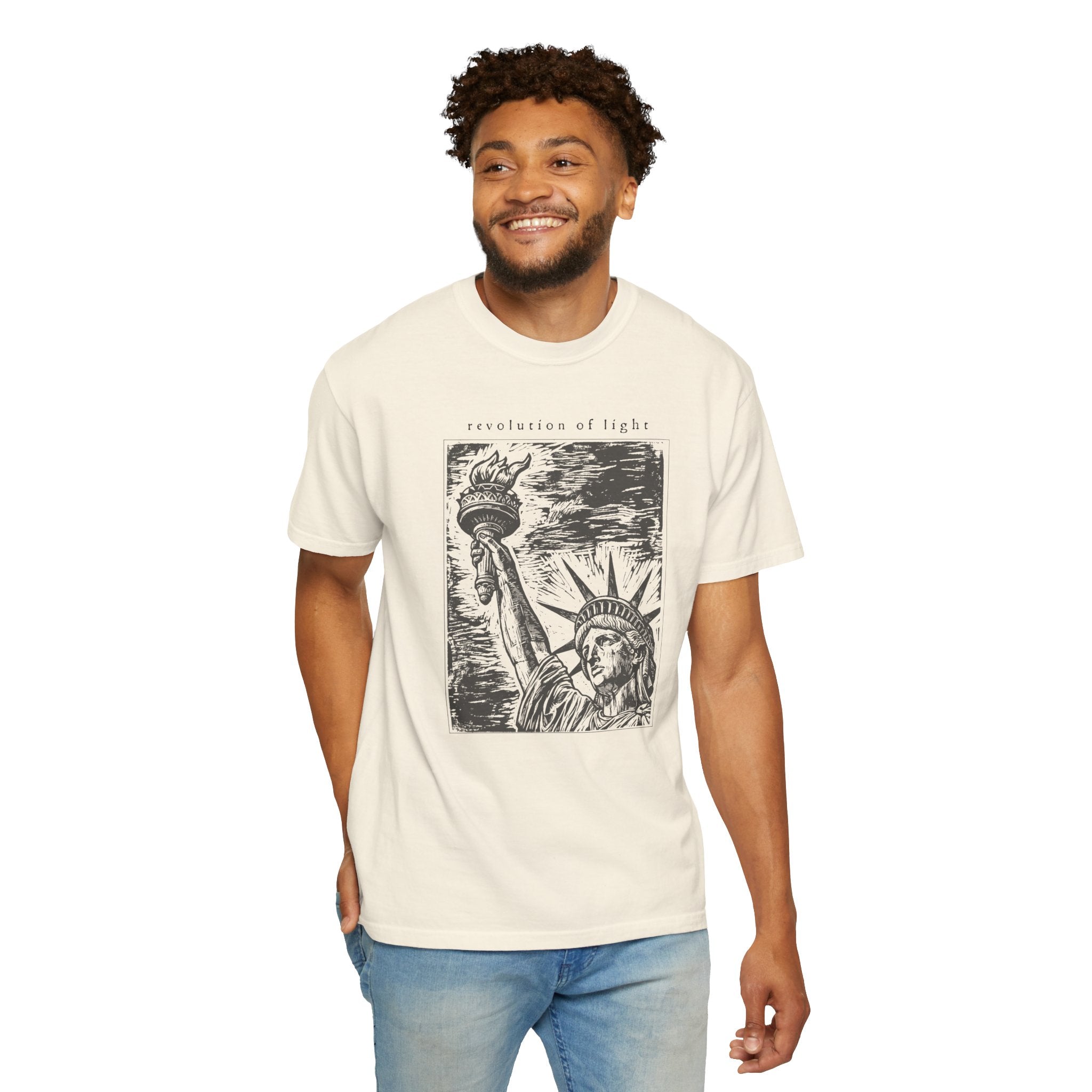 Revolution of Light Statue of Liberty Graphic T-Shirt
