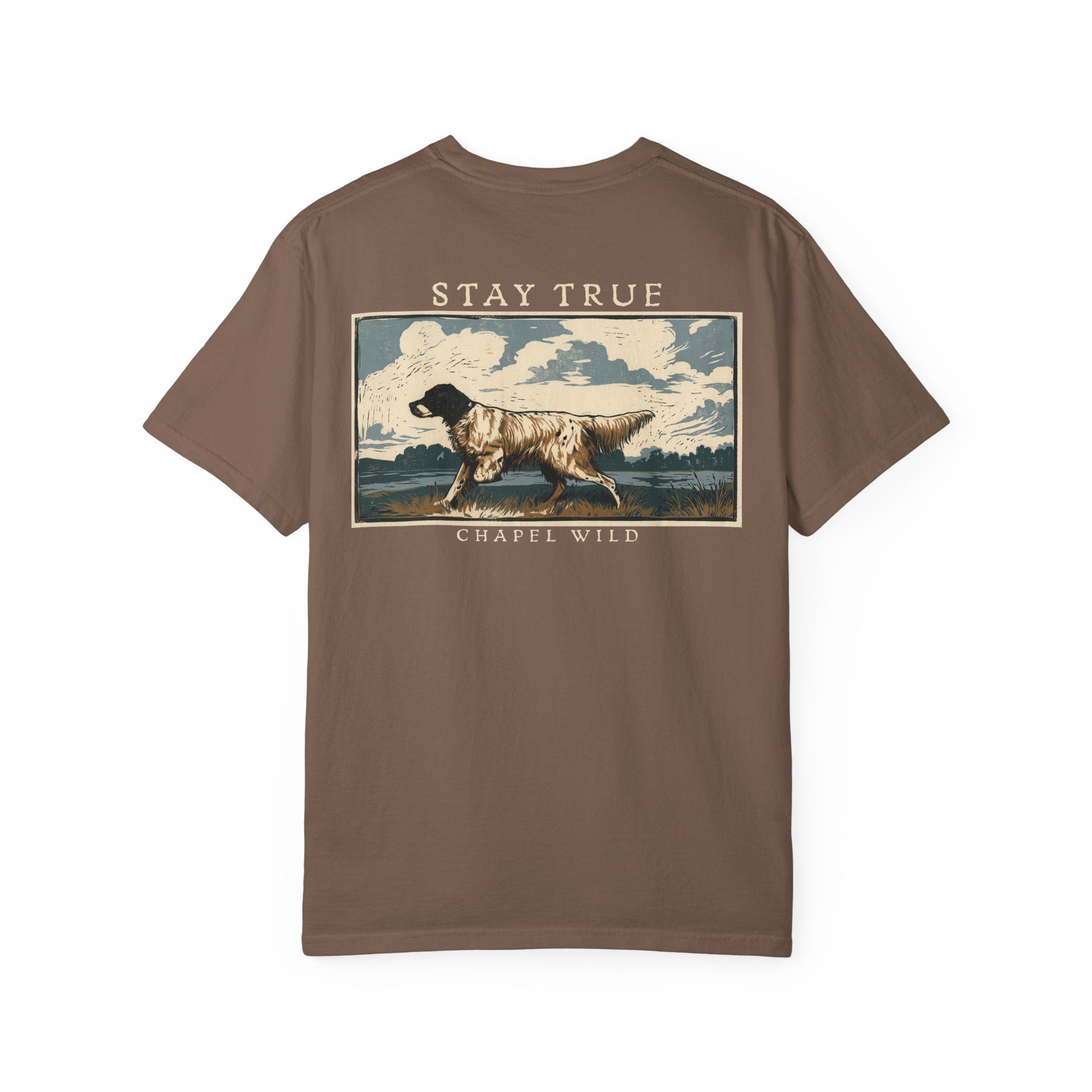 Stay True Vintage Hunting Dog Graphic