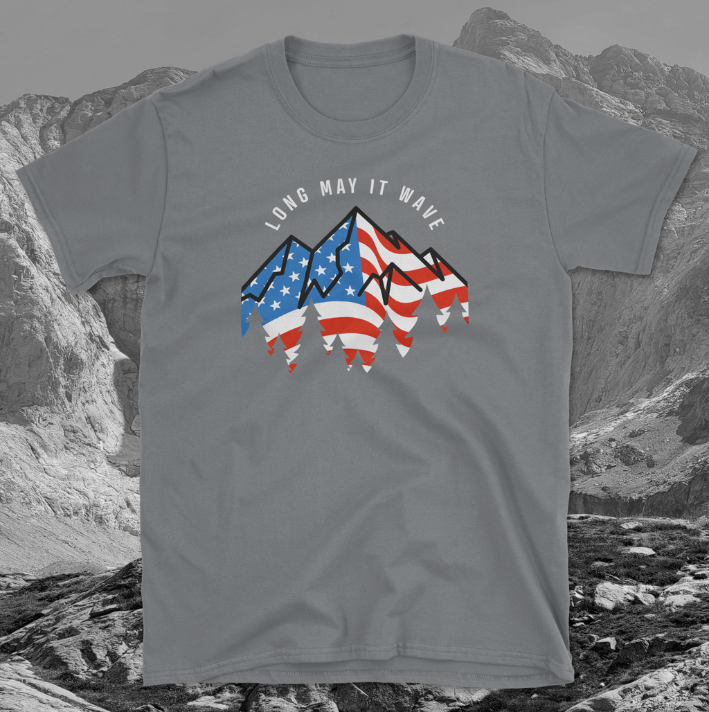 Star Spangled Banner Flag Mountain
