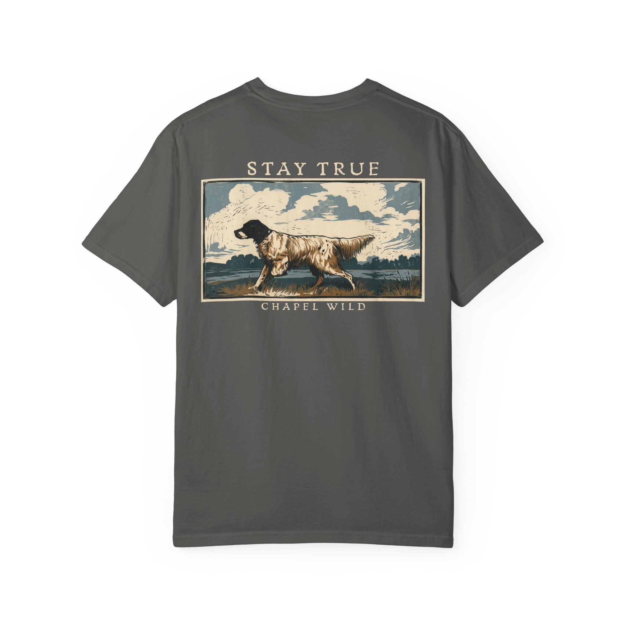 Stay True Vintage Hunting Dog Graphic